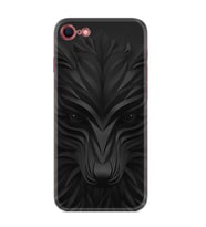 Apple iPhone 5 6 7 8 Plus Se XR Kılıf Desemli Silikon Black Fox 1325