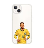 Iphone 13 Uyumlu Neymar Da Silva Tasarımlı Şeffaf Telefon Kılıfı