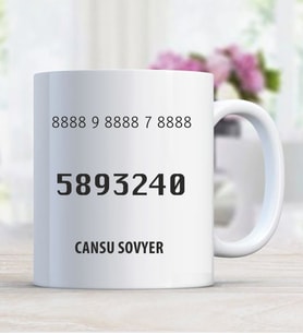Hafıza Güçlendirme Grigori Grabovoi Sayı Sekans kişiye özel kupa bardak