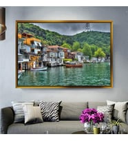 Altın Çerçeveli dekoratif tablo a401 (Gold)