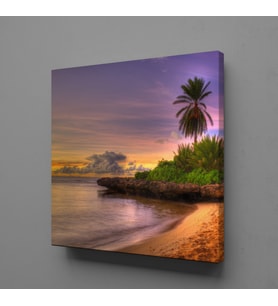 DENİZ KENARI MANZARASI KANVAS TABLO 140x140cm