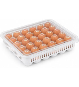 30 Gözlü Kilitli Yumurta Saklama Kabı Plastik Yumurta Taşıma Kutusu Kapaklı Şeffaf Buzdolabı Düzenleyici BPA Free 30'lu Yumurta Organizeri