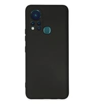 İnfinix Hot 11s Uyumlu Kılıf Nano içi Kadife Silikon - Siyah