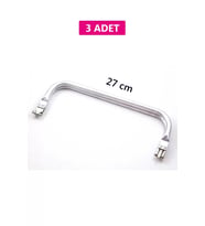 Gizli Metal Çanta Bursu - 3 Adet - 27 cm - Metal Çanta Aparatı Çanta Aksesuarı