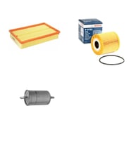 Bosch Filtre Bakım Seti Volvo V70 2.0 Turbo 180 Beygir Benzinli 2000-2006 Hava + Yağ f. + Yakıt Filtre Bosch