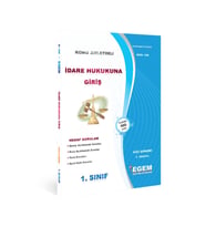 Egem Eğitim Yayınları AÖF 1. Sınıf İdare Hukukuna Giriş Güz Dönemi 1. Yarıyıl Konu Anlatımlı Soru Bankası (Çok Renkli)