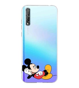 Huawei P Smart s  Kamera korumalı Kapak Mickey Mouse Tasarımlı  Şeffaf Kılıf