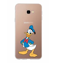 Samsung Galaxy J4 Plus Kapak Donald Duck Tasarımlı Şeffaf Silikon Kılıf