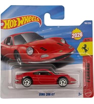 Hot Wheels Ferrari Dino 206 GT Red JJH56
