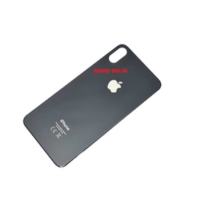 iPhone XS MAX Arka Pil Batarya Kapağı (CAM) SİYAH