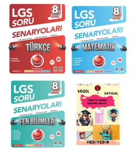 NARTEST YAYINLARI 8.SINIF LGS SORU SENARYOLARI TÜRKÇE - MATEMATİK - FEN BİLİMLERİ LGS ÇIKMIŞ VE BENZ