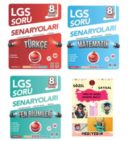 NARTEST YAYINLARI 8.SINIF LGS SORU SENARYOLARI TÜRKÇE - MATEMATİK - FEN BİLİMLERİ LGS ÇIKMIŞ VE BENZ