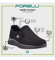 Forelli Hasbı 46005 Erkek Comfort Ayakkabı - Siyah Nubuk