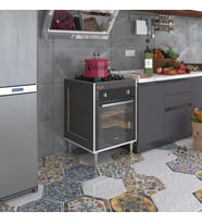 Kenzlife ankastre modülü kabini emir timur3 gri 89-81*60*56 fırın ocak dolabı ayarlı ayaklı