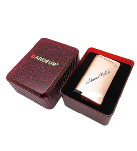 Ardeur® Ares Rose Gold Kişiye Özel Çakmak Hediyelik Çakmak