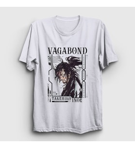 Presmono Unisex Beyaz Musashi Miyamoto Manga Vagabond T-Shirt 492273tt