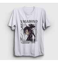 Presmono Unisex Beyaz Musashi Miyamoto Manga Vagabond T-Shirt 492273tt