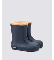 Igor W10306 Yogi Borreguito Kürklü Yağmur Çizmesi Lacivert