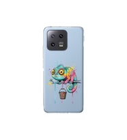 Xiaomi Mi 13 Pro ile Uyumlu Splash Bukalemun Tasarımlı Şeffaf Silikon Kılıf