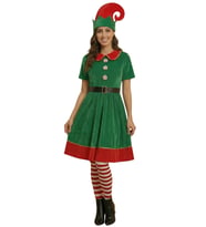 Noel Elf Yetişkin Kadın Kostümü