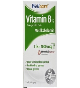 Wellcare Vitamin B12 Sprey 5 ml