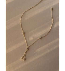 14 K kararmaz kolye