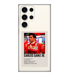 Samsung Galaxy S24 ULTRA Uyumlu Carlos Sainz Desenli Şeffaf Telefon Kılıfı