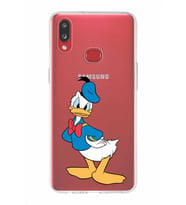 Samsung Galaxy A10s  Kapak Donald Duck Tasarımlı Şeffaf Silikon Kılıf