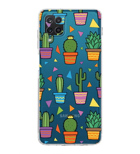 PrintiFy Samsung Galaxy A12 ile Uyumlu Water Color 4  Kamera Korumalı Şeffaf  Kılıf