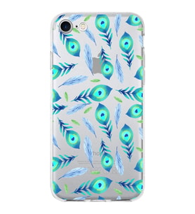 PrintiFy Apple  iPhone 8 ile Uyumlu 1mm Slim Fit Nazar Boncuğu 3 Baskılı Şeffaf  Kılıf