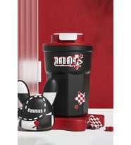316 L Çelik Siyah 400 ml Kahve El Termos Mug cin484sy
