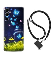 Tecno Pova 4 Kılıf Resimli Boyun Askılı İpli Desenli Silikon Flowers Fox 1309