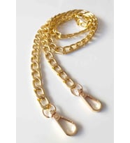 Angel Çanta Aksesuar Light Gold Klasik İnce Çanta Zinciri Kancalı (100 Cm)