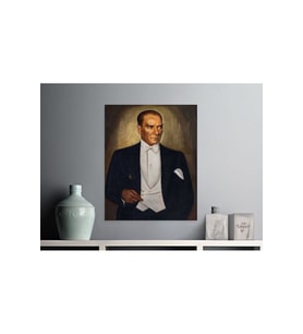 RENKLİ ATATÜRK KANVAS TABLO DUVAR DEKARASYON CANVAS DUVAR SÜSÜ ÖLÇÜ SEÇMEYİ UNUTMAYINIZ :) (Çok Renkli)