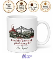 Karabüklü Hemşehriye Memleket Baskılı Kupa Bardak Karabük Hediye