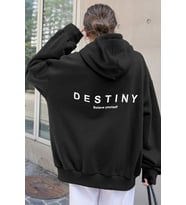 Unisex Destiny Baskılı Sweatshirt (Siyah)