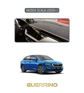 SKODA SCALA - KAMIQ 2020+TORPİDO KORUMA HALISI GRİ KENAR
