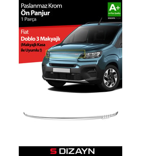 S-Dizayn Fiat Doblo 3 Krom Ön Panjur 2023 Üzeri A+ Kalite