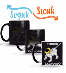 Techno Cachorro Sihirli Kupa Bardak Porselen