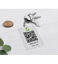 BK Gift Kişiye Özel Hes Kod Tasarımlı Şeffaf Pleksi Anahtarlık-1