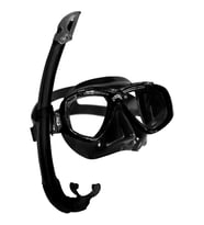 Cressi Perla Mare Maske Şnorkel Set (Siyah)