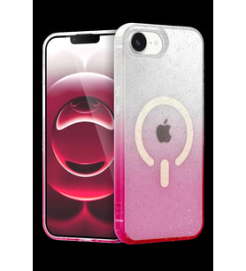 Pilelistore   Apple iPhone 16E Pummel Shiny Magsafe Kapak - Pembe