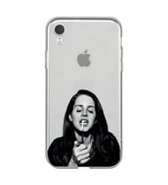 Iphone XR Uyumlu Lana Del Rey Desenli Şeffaf Telefon Kılıfı