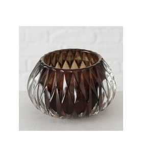 Şeffaf Cam Tealight Mum Tutucu 6,5 cm, şıklık ve zarafet sunar