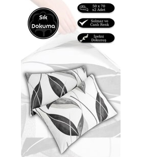Yastık Kılıfı 2’li Akasya Percale Baskılı 50x70 cm