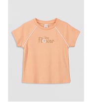 LCW Kids Mercan Simli Baskılı Kız Çocuk Tişört