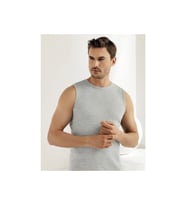 LİKRALI SIFIR KOL ATLET (Gri)