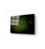Miyrem Glasses Collection -A1^#  Yaprak 1 Cam Tablo (Çok Renkli)