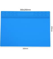 Silikon Çalışma Tamir Pedi 504 350x250 MM Isıya Dayanıklı Manyetikli