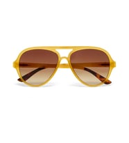 Okkia Alessio Unisex Güneş GözlüğüTransparan Sarı / Lens: Kahverengi Degrade